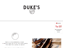 Tablet Screenshot of dukesbrewandque.com